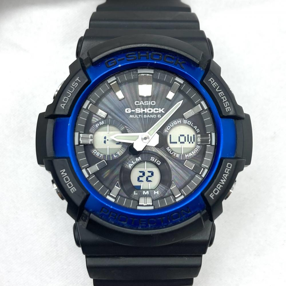 【中古】CASIO G-SHOCK GST-B400BD-1A2JF カシオ ジーショック 電波ソーラー ブラック×ブルー[240019473306]