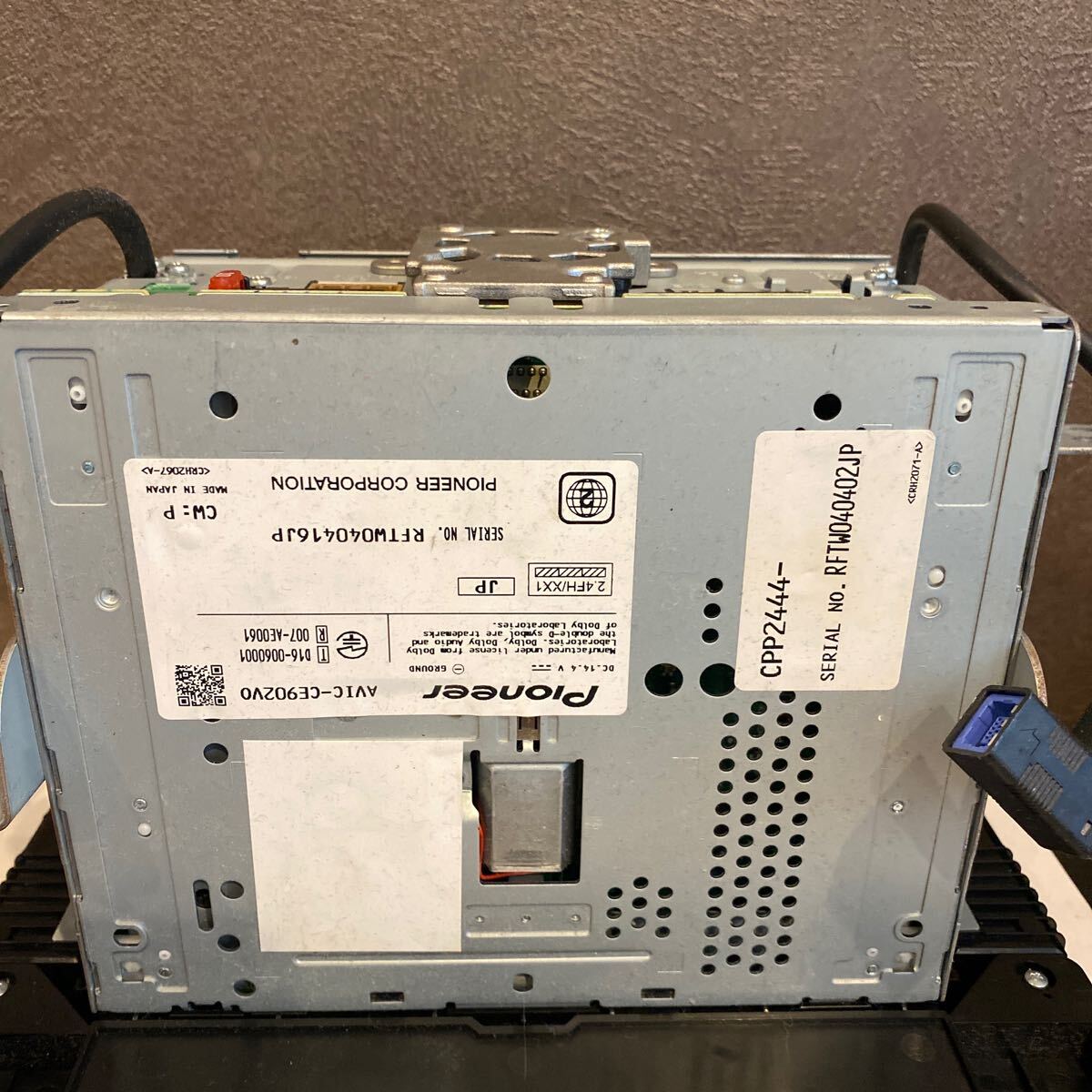 PIONEER Pioneer carrozzeria Carozzeria AVIC-CE902VO навигационная система работоспособность не проверялась утиль 