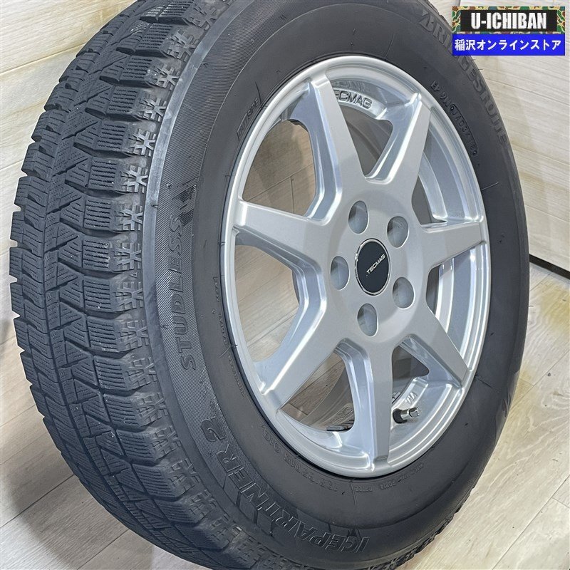 2 поколения Kangoo и т.п. TECMAG 6-15+40 5H108 Bridgestone лёд Partner 2 195/65R15 15 дюймовый зимний 4 шт. комплект 009k