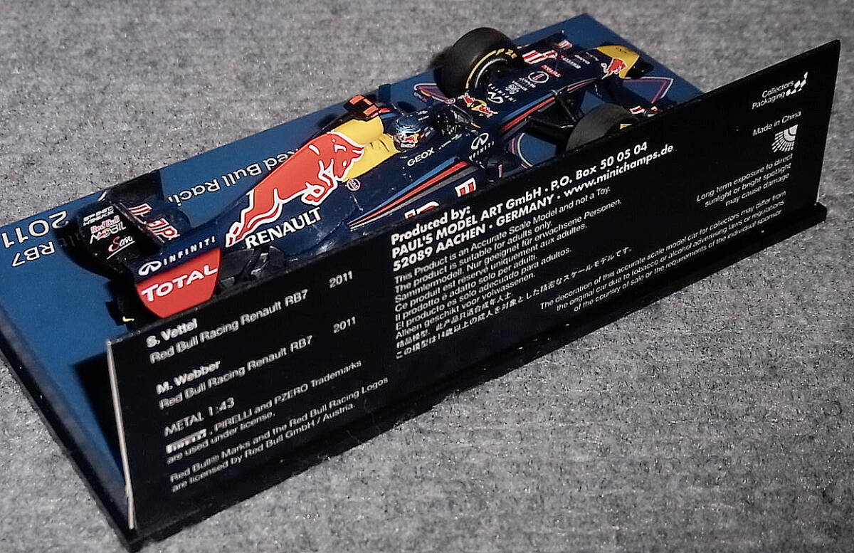 11900円 送料込み 非売品 AT&T特注 1/43 レッドブル ルノー RB7 11900円 送料込み 非売品 AT&T特注 1/43 レッドブル ルノー RB7