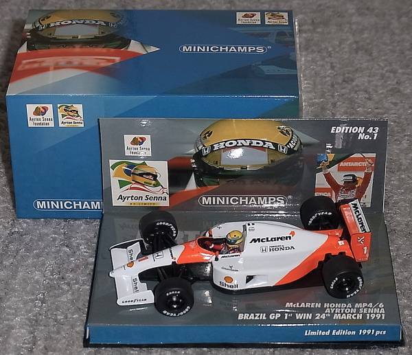送料込み セナ展別注 1/43 マクラーレン ホンダ MP4/6 セナ 送料込み セナ展別注 1/43 マクラーレン ホンダ MP4/6 セナ