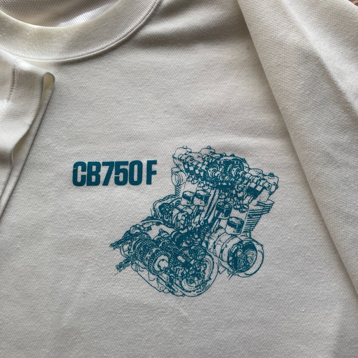 希少舊車(chē)　ホンダ　CB 750Ｆ　ビンテージ　Tシャツ 昭和レトロ 絶版品 CBX ＣＢR ドリーム　オートバイ　HONDA 鈴鹿サーキット