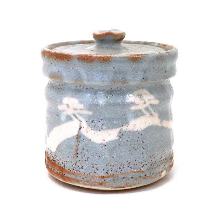 骨董品】志野焼 鼠志野 水指 一陶窯 茶道具 茶器 陶器 工芸品 古 骨董品】志野焼 鼠志野 水指 一陶窯 茶道具 茶器 陶器 工芸品 古