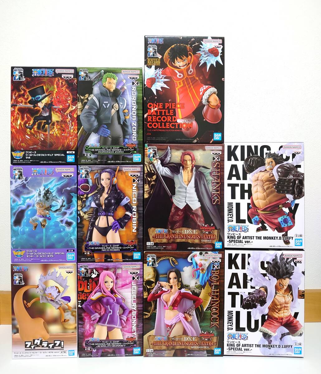 ◆ ワンピース フィギュア11点セット まとめ売り シャンクス ルフィ サボ他◆ ワンピースフィギュア 11点セット まとめ売り （ワンピース