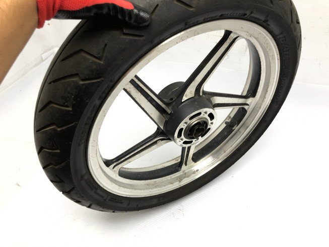 A592【E】★フロントホイール 初期 ゼファー400 ZR400C 始動動畫有★カワサキ