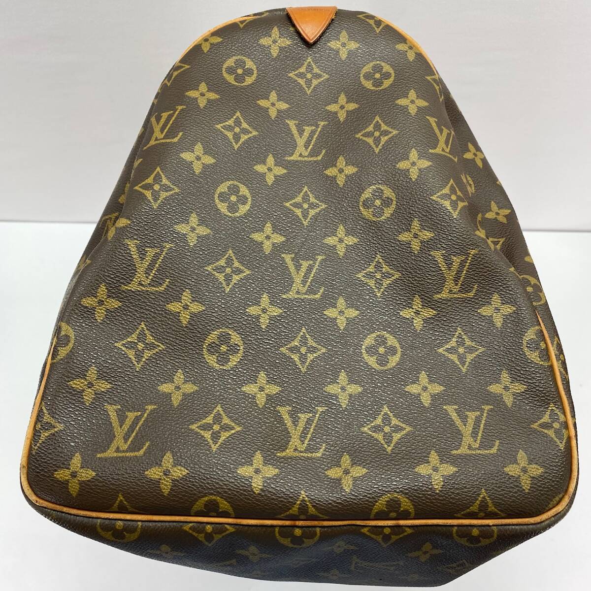 1 jpy Louis Vuitton LV Louis Vuitton key poru standard traveling bag Boston bag Brown tea color France YH0091