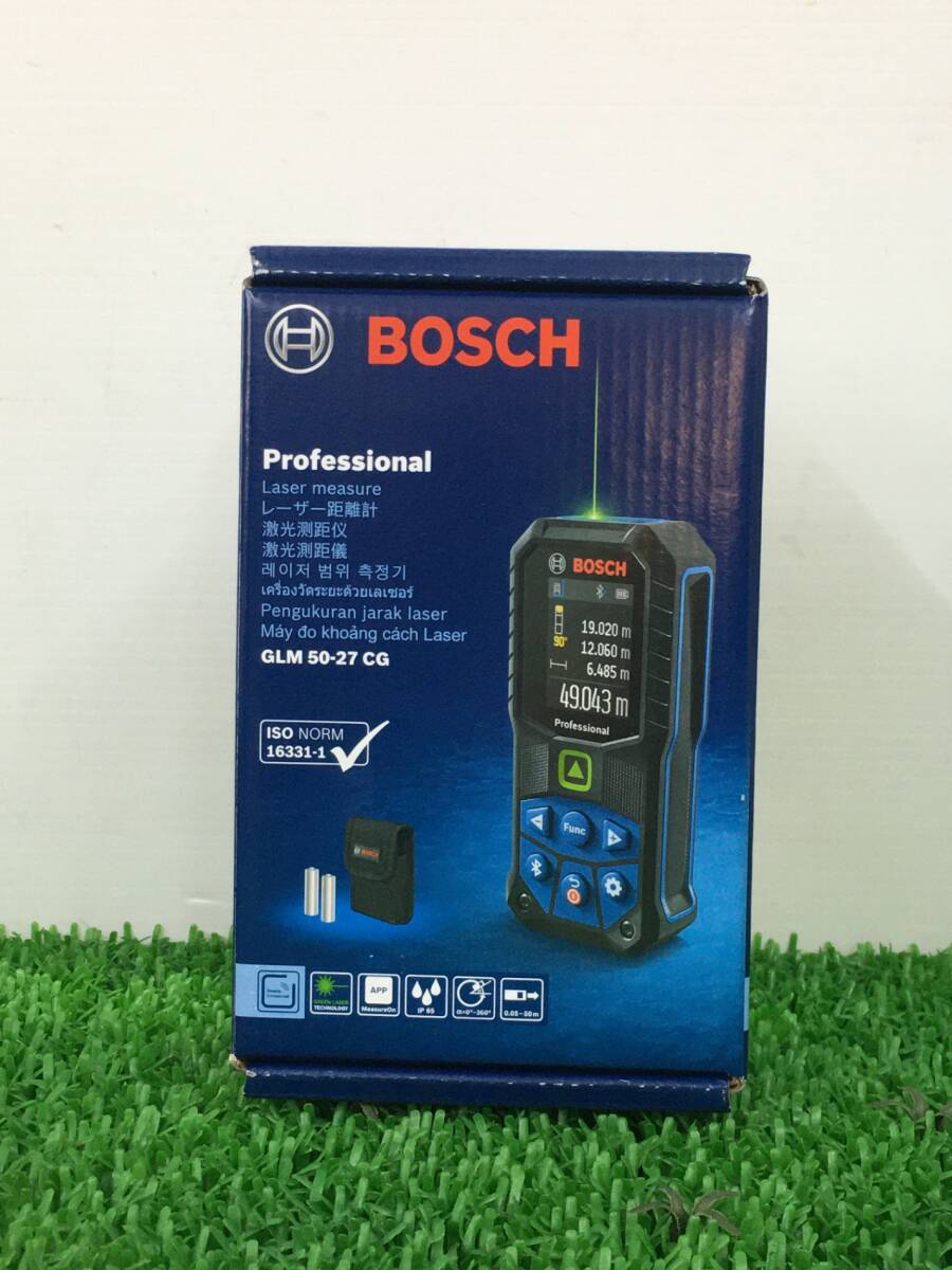 【未使用品】【0907】★BOSCH(ボッシュ) グリーンレーザー距離計(本体/キャリングバッグ) GLM50-27CG　ITTTT1BTFMS8