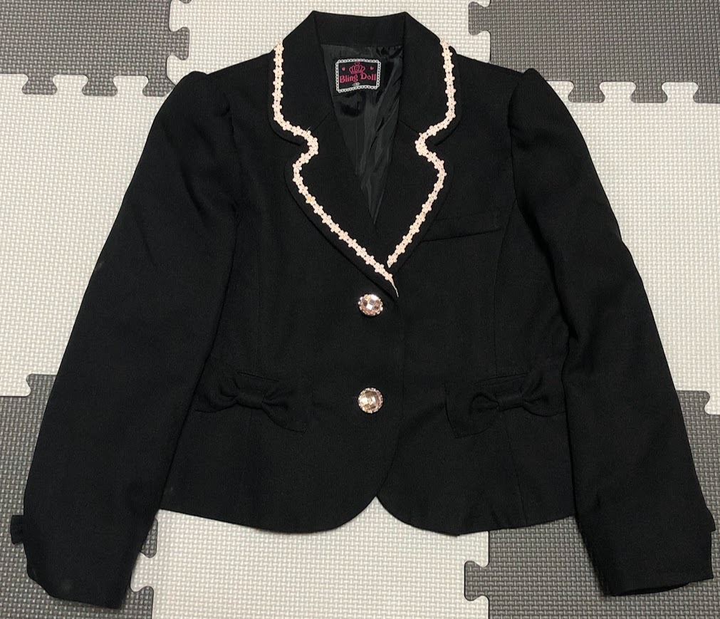Bling Doll ジャケット 上着のみ 130サイズ ※一部汚れあり※ キッズ 子供用 女の子 フォーマル