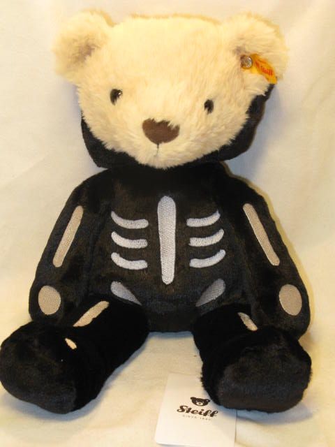 シュタイフ/Steiff★「ハロウィン・シリーズ　ミスター・ボーンズ　テディベア」★34cm