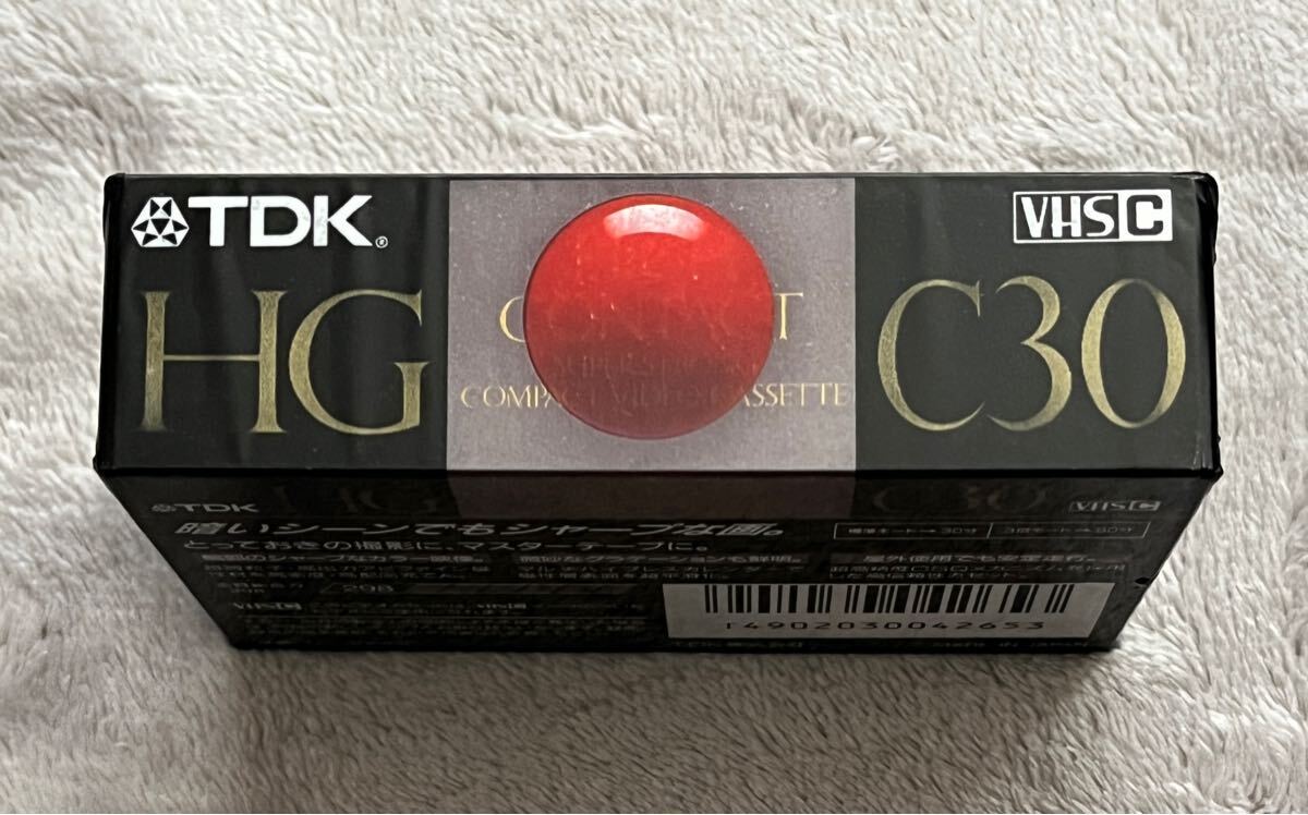 ◎ 未開封 未使用 TDK HG TC-30 VHS C C30 30分 TC-30HGF Cカセット テープ FOR video camera ビデオカメラ HIGH CONTACT 録畫 編集 