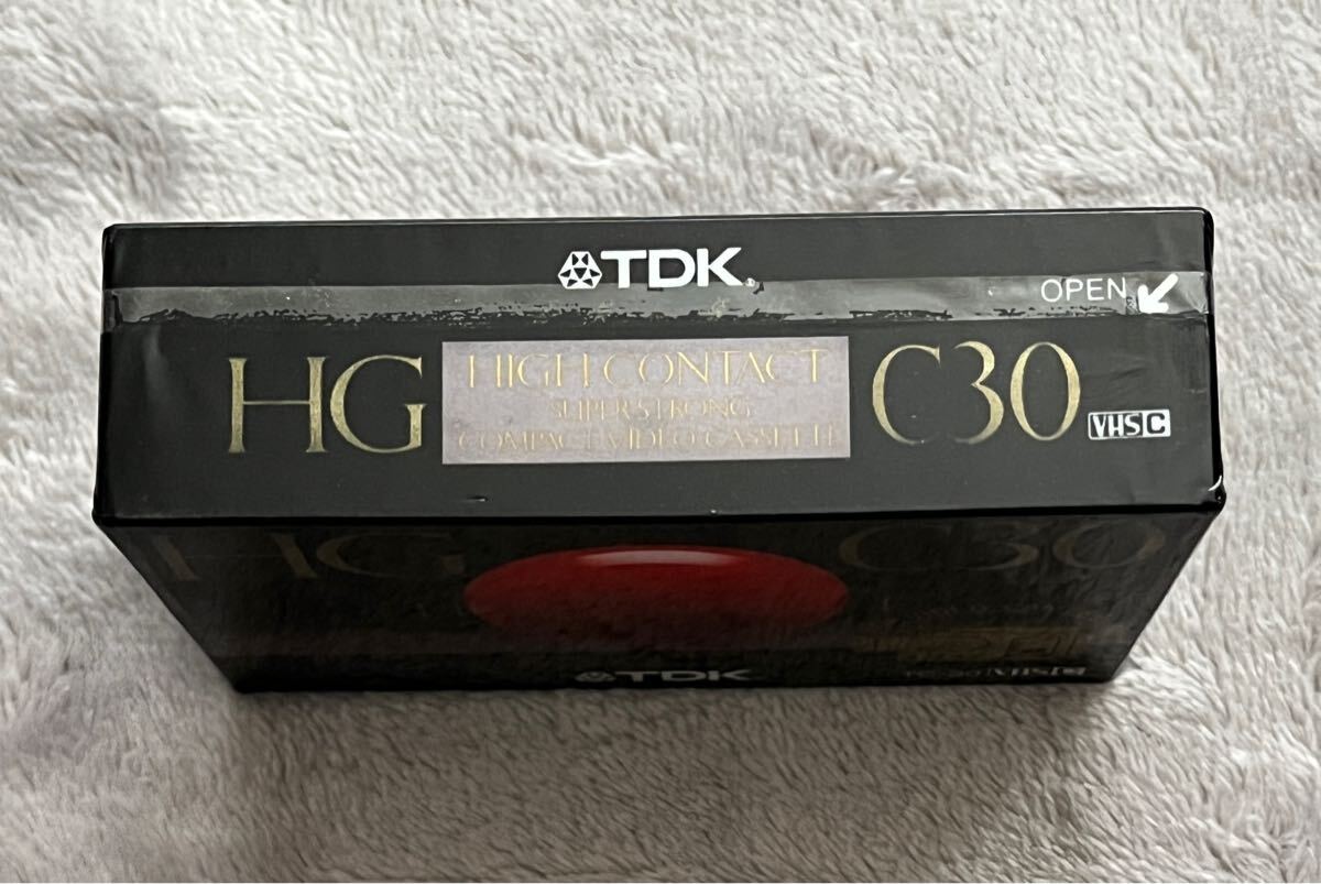 ◎ 未開封 未使用 TDK HG TC-30 VHS C C30 30分 TC-30HGF Cカセット テープ FOR video camera ビデオカメラ HIGH CONTACT 録畫 編集 