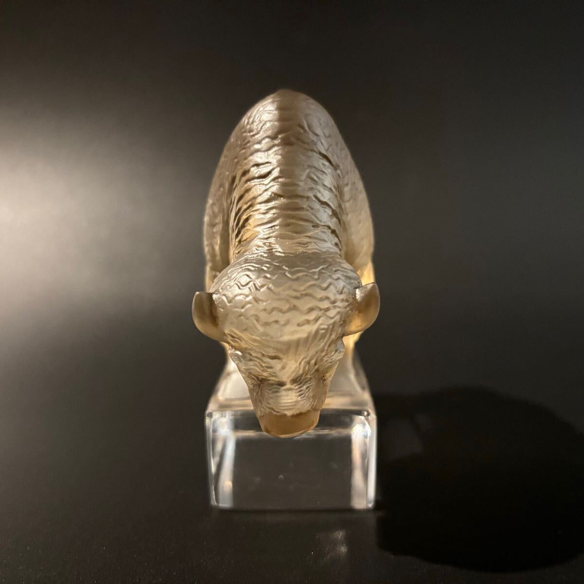 1931年 ルネ ラリック LALIQUE 【BISON】 ガラス 彫像 パチネ