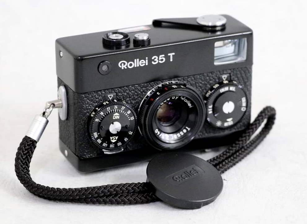 １円～【フィルムカメラ】美品 ローライ ROLLEI 35T TESSAR 3.5/40 ブラックボディ