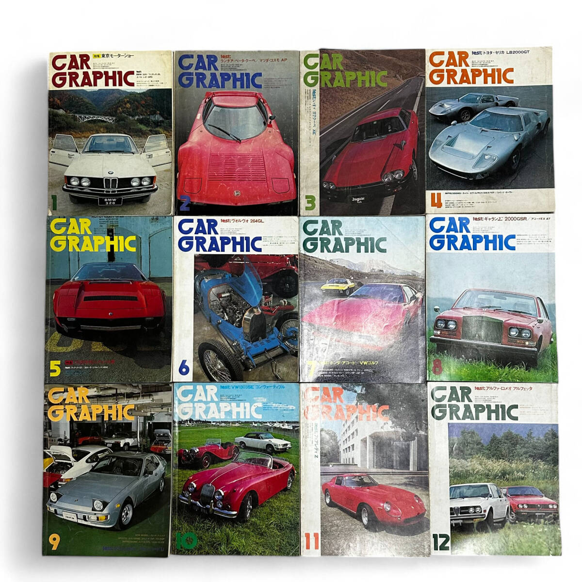 古本 1976年 1～12月 CAR GRAPHIC カーグラフィック 車 雑誌