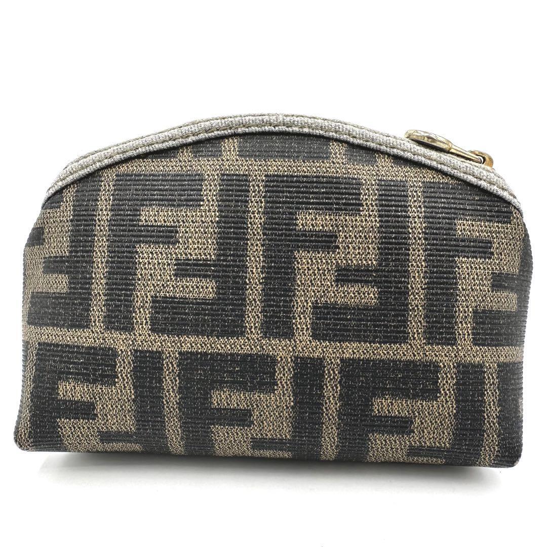 FENDI Fendi сумка бардачок Zucca Logo металлические принадлежности PVC