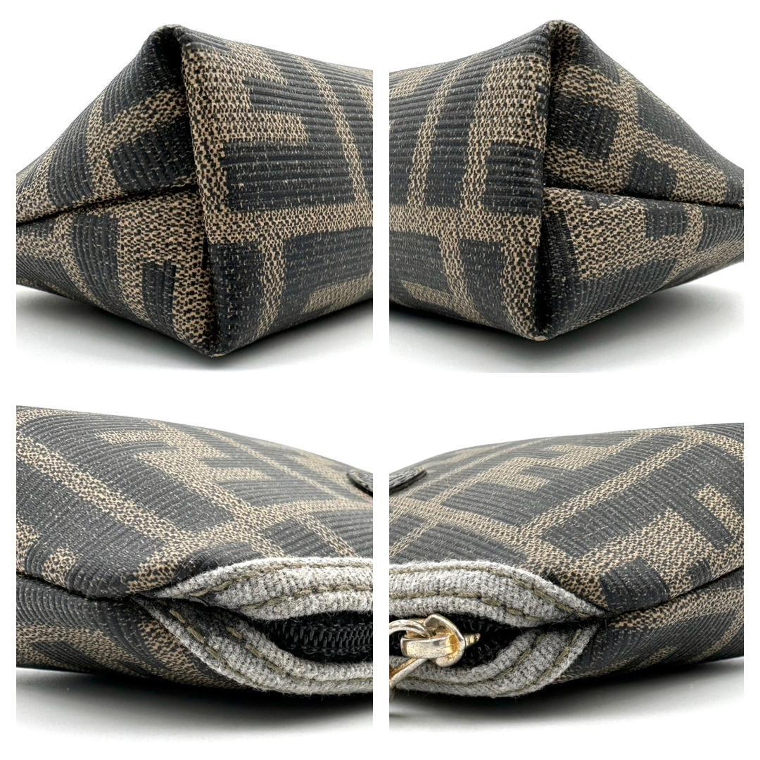 FENDI Fendi сумка бардачок Zucca Logo металлические принадлежности PVC