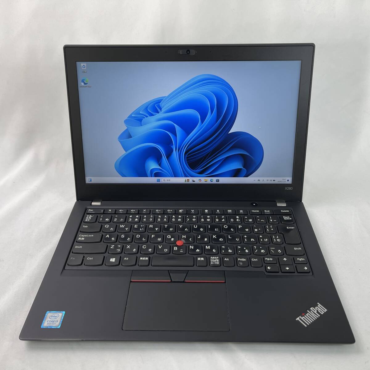Lenovo ThinkPad X280 20KES3DL00 ◆Intel Core i3-8130U◆メモリ8GB/SSD256GB◆12.5型FHD◆Win11 ノートパソコン【ジャンク品】1500
