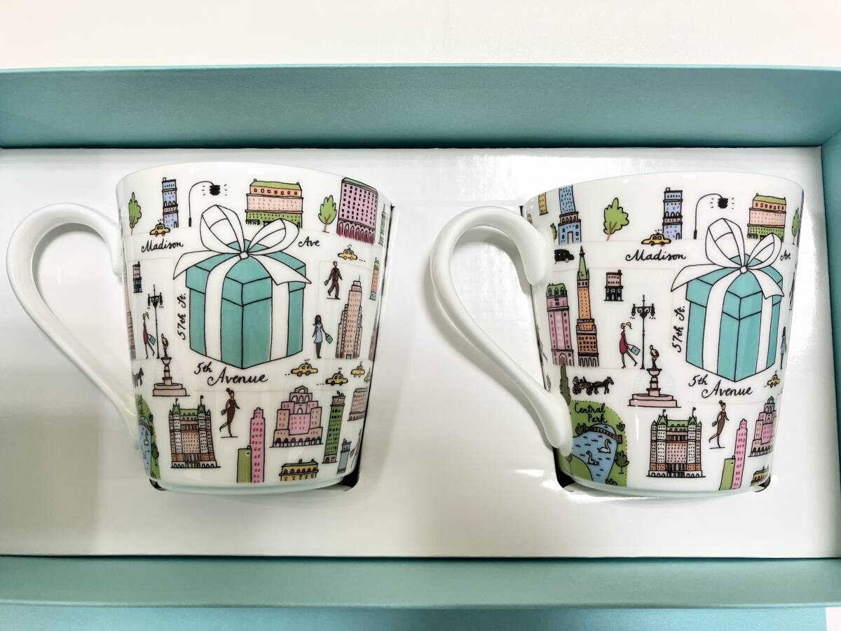 未使用 ティファニー TIFFANY マグカップ ニューヨーク toile 未使用 ティファニー TIFFANY マグカップ ニューヨーク toile