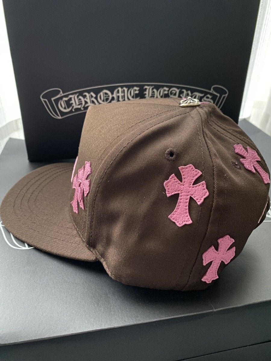 正規品 クロムハーツ CH キャップ クロス レザーパッチ 新色 正規品 クロムハーツ CH キャップ クロス レザーパッチ 新色