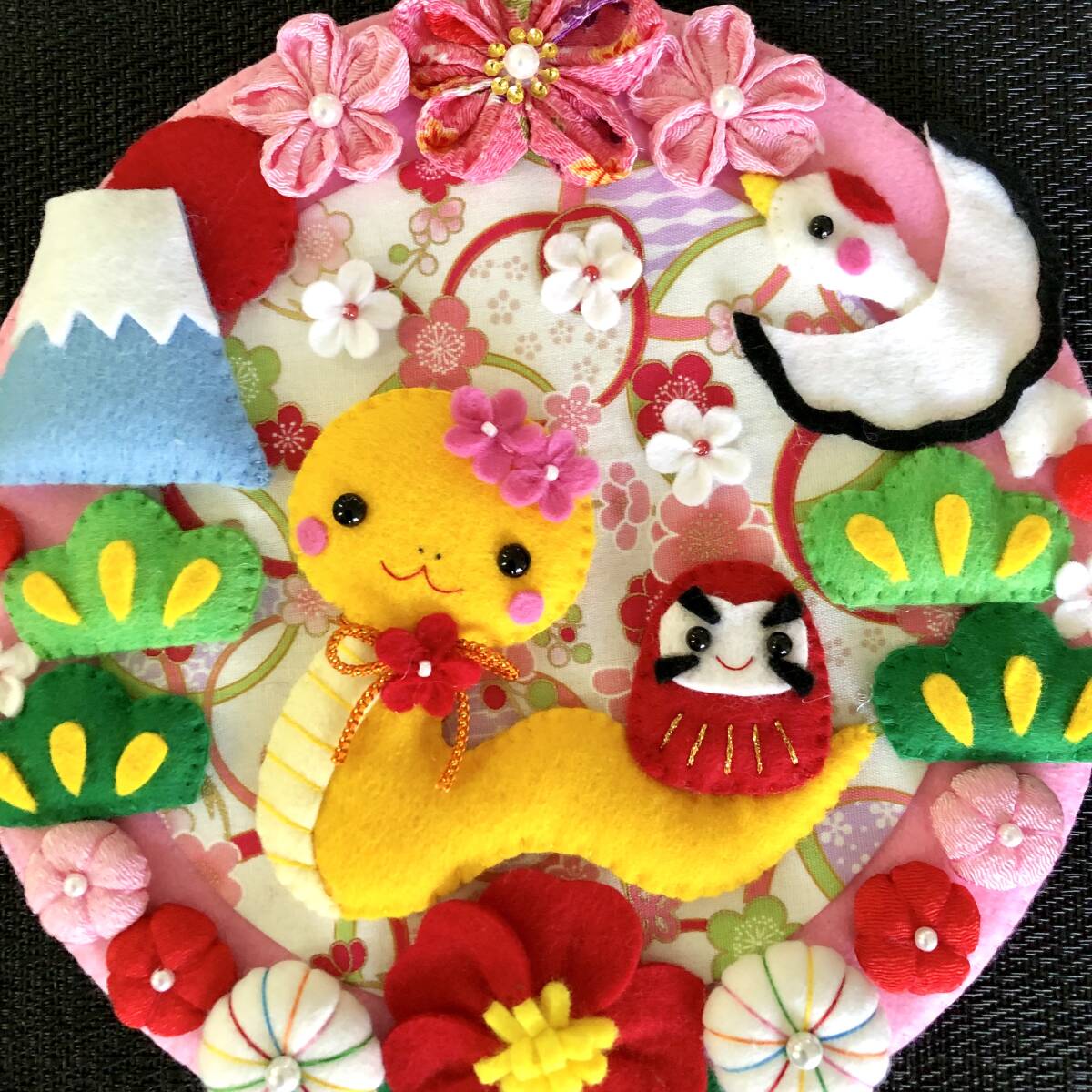 春・夏祭り・七夕・お正月・節分リース✽フェルト✽ハンドメイド 春・夏祭り・七夕・お正月・節分リース✽フェルト✽ハンドメイド