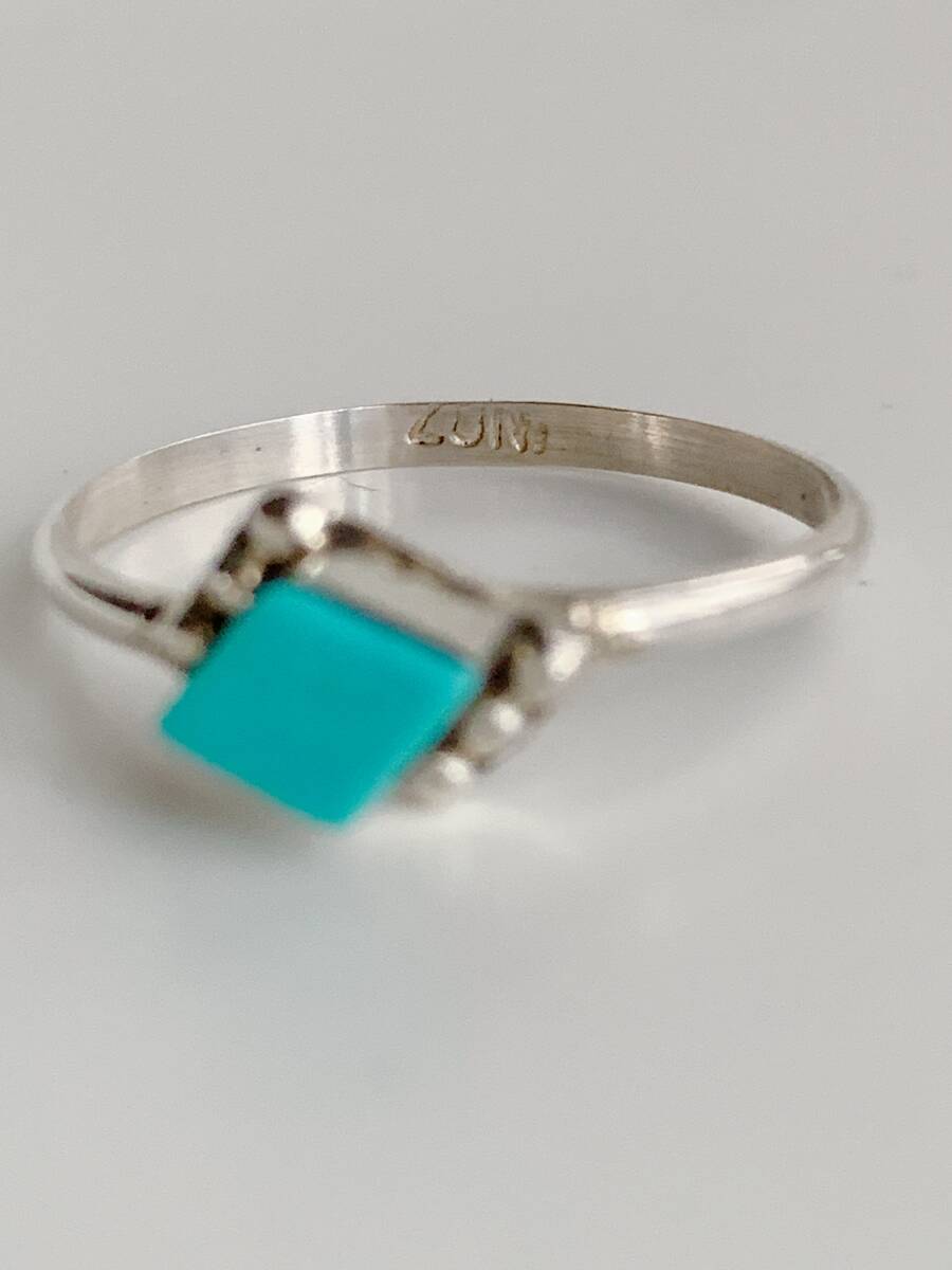 インディアンジュエリー　ズニリング　ターコイズ　シルバーリング　Zuni ズニ　リング　11号　シルバー925_画像7