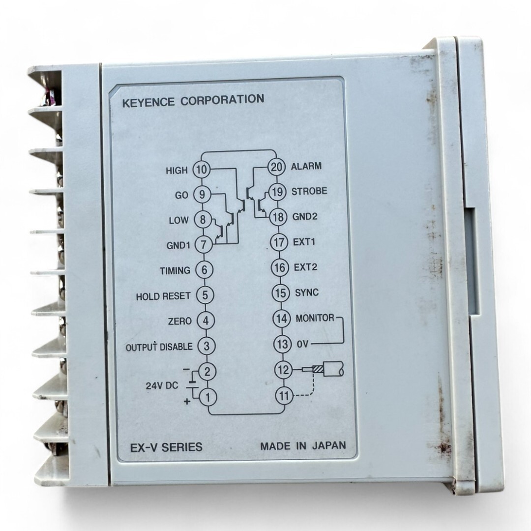 KEYENCE EX-V EX-V02 デジタルコントローラ 高速、高精度のデジタル変位センサー / Digital Controller KEYENCE EX-V02_画像2