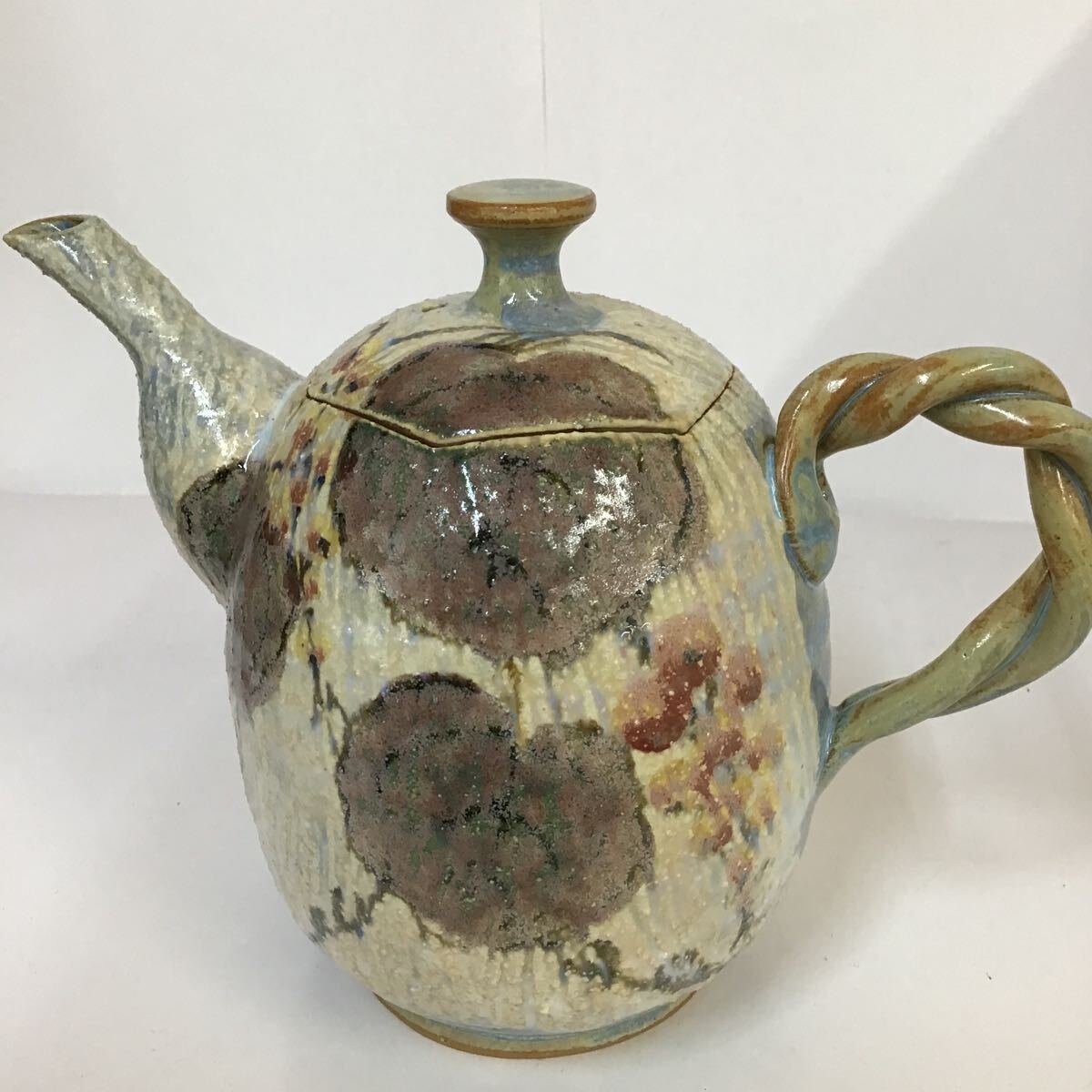 急須 茶器 煎茶道具 陶器 柿【中古】