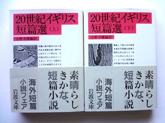 20世紀イギリス短篇選 上・下 全2冊 セット / 小野寺健・編訳　岩波文庫 / 送料310円