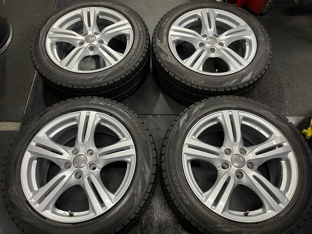 AUDI A4スタッドレスタイヤ/ATSホイール４本セットです。PIRELLI ICE ASIMMETORICO 225/50R17 94Q 