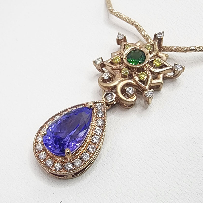 【美品】K18 天然 タンザナイト ダイヤモンド ネックレス 別名ゾイサイト 上質(zhì)タンザ T2.95ct D0.42ct/0.12ct 鑑別書付 送料無料?。? />
                                    </span> 
                                </div>

								<div   id=