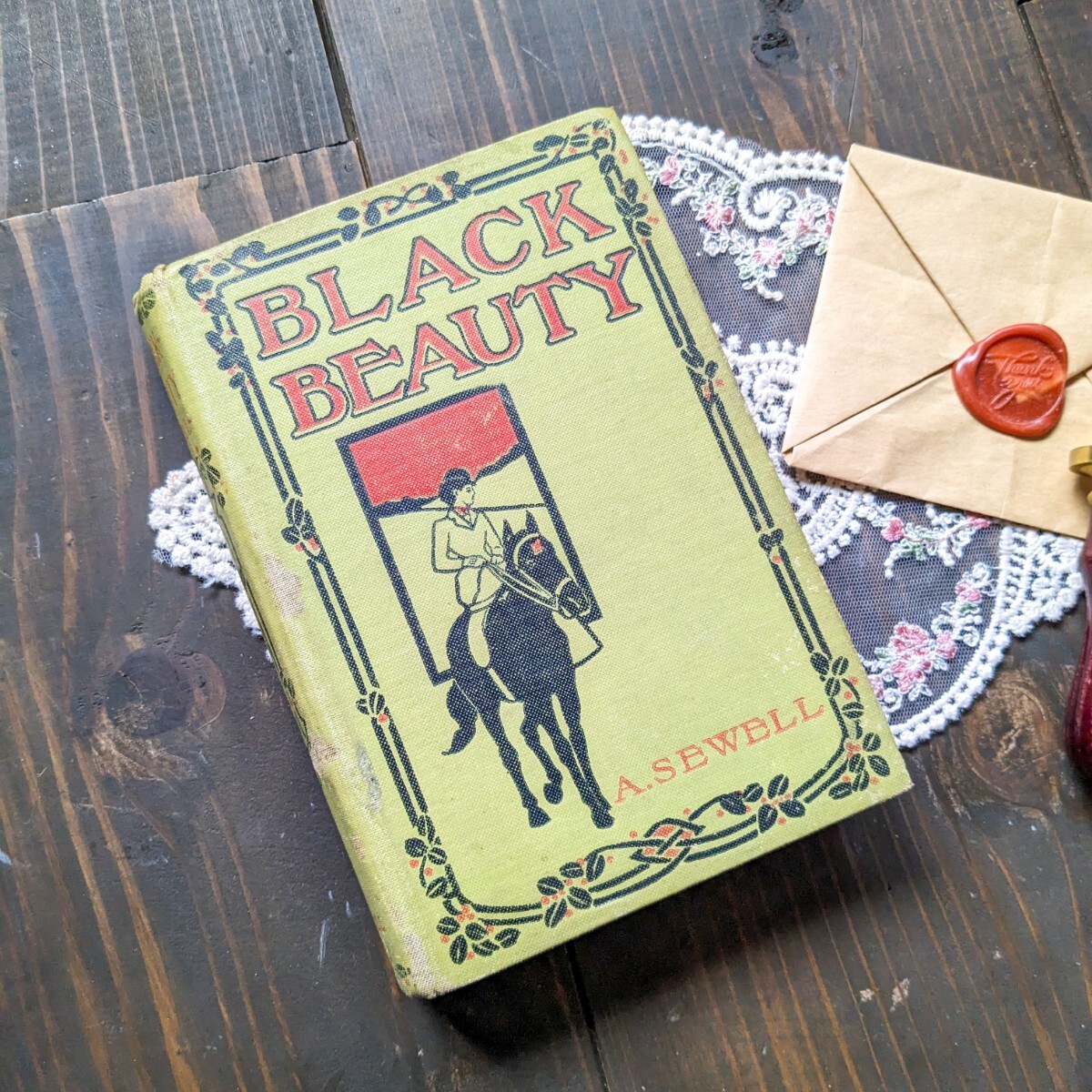 1895年　「ブラックビューティ」馬物語♪アンティーク本♪