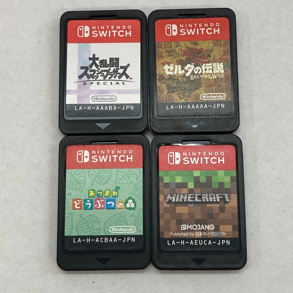 スマブラ ゼルダ カセット 05w06468☆1円~ 【Nintendo Switch】スイッチソフト 4本