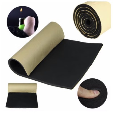 デッドニング 車 遮音 防音 マット 車 20x10cm 2mm厚 50個セット_画像2