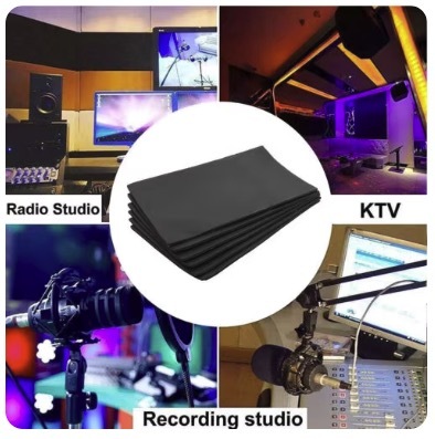 デッドニング 車 遮音 防音 マット 車 20x10cm 2mm厚 50個セット_画像4