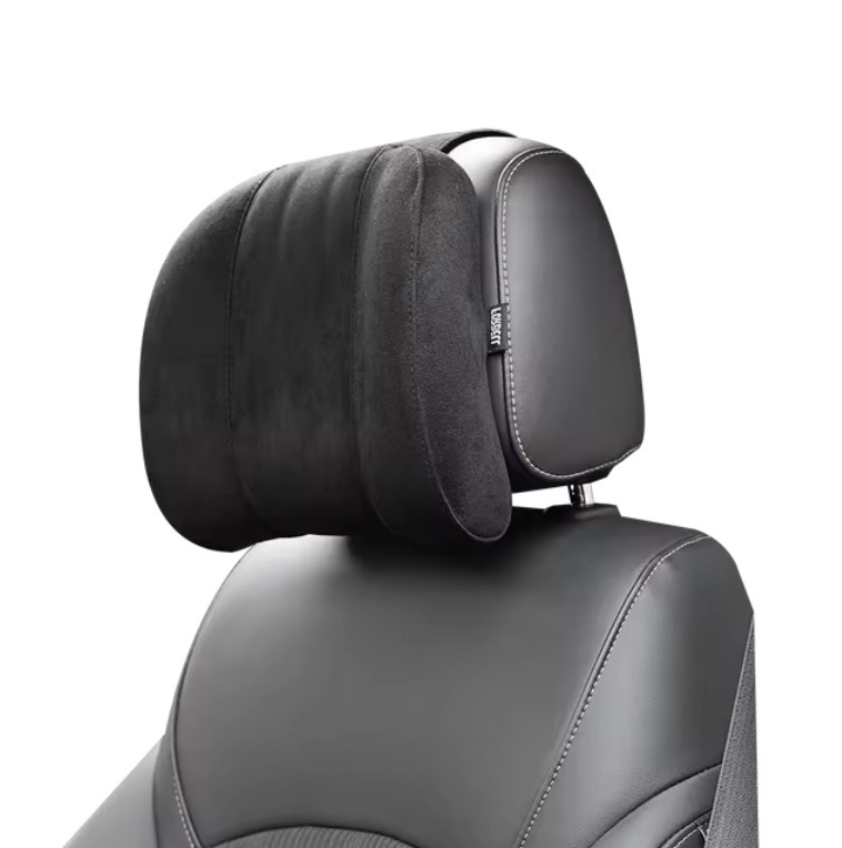 Forbell 車用ヘッドレスト ネックピロー スエード生地 メモリーフォーム クッション_画像4