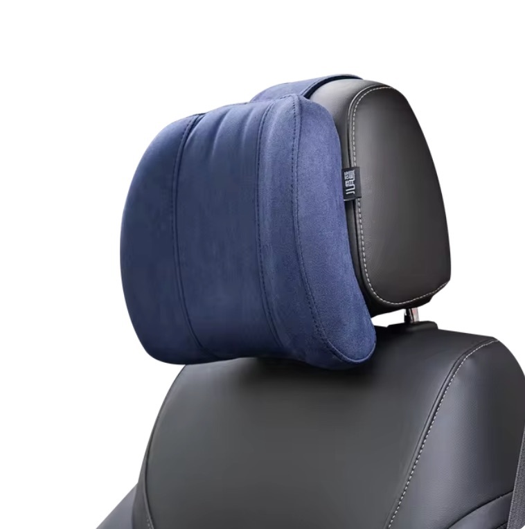 Forbell 車用ヘッドレスト ネックピロー スエード生地 メモリーフォーム クッション_画像8