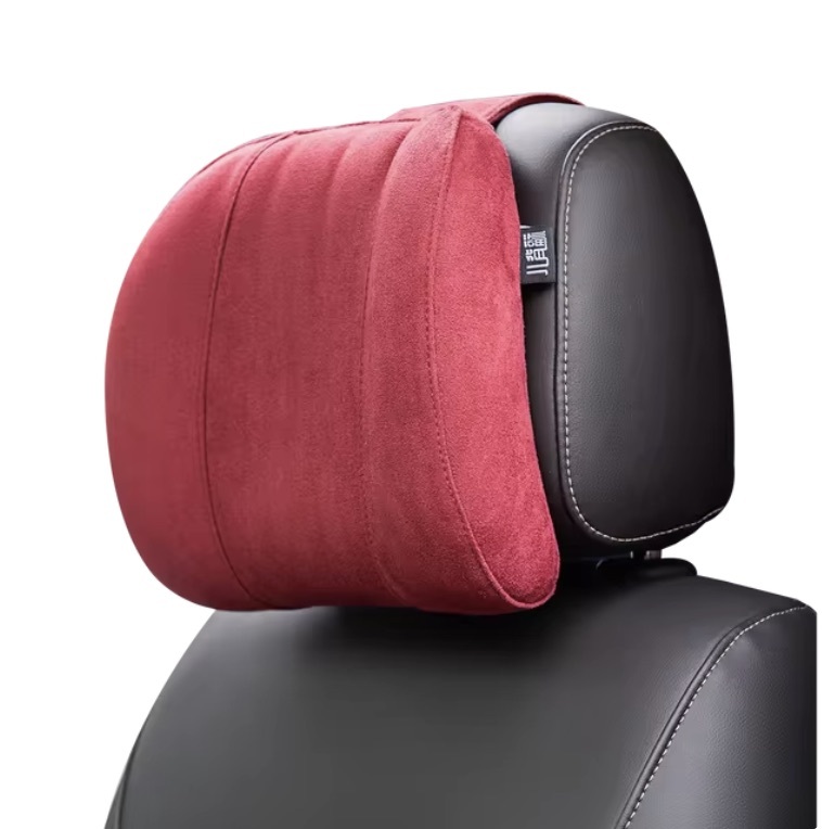 Forbell 車用ヘッドレスト ネックピロー スエード生地 メモリーフォーム クッション_画像6