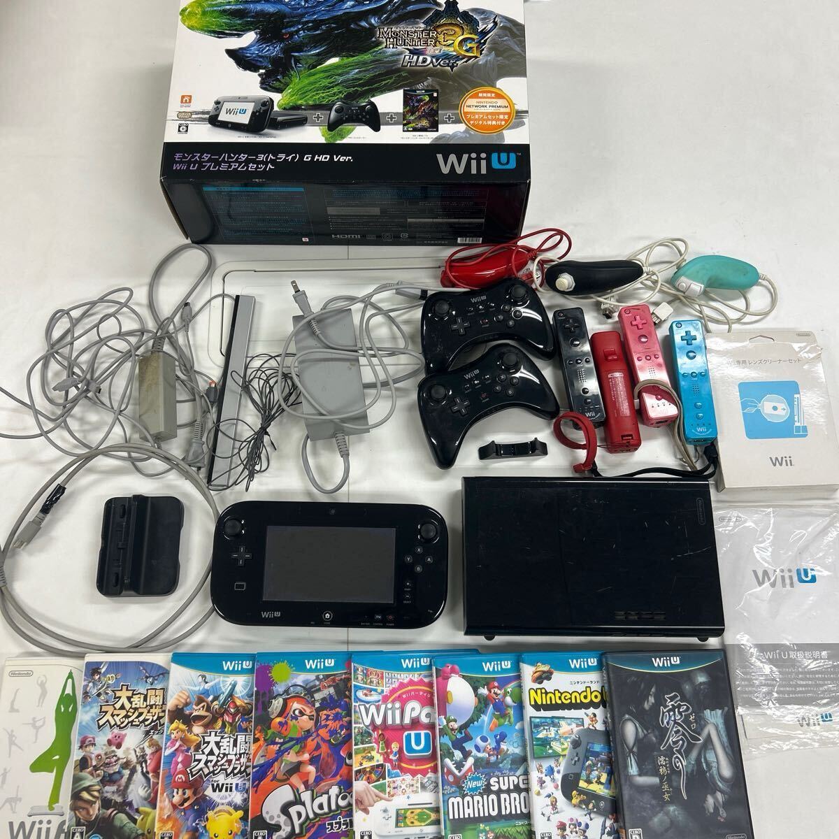 任天堂 Nintendo WiiU ソフト8枚 アクセサリ 周辺機器 セット