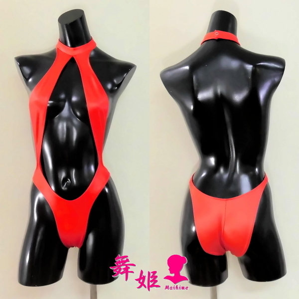 福袋安いいね半額ストア 451X4L-T21)サスペンダーリオバック(艶光沢レッド) ウエア(大人用) レオタード