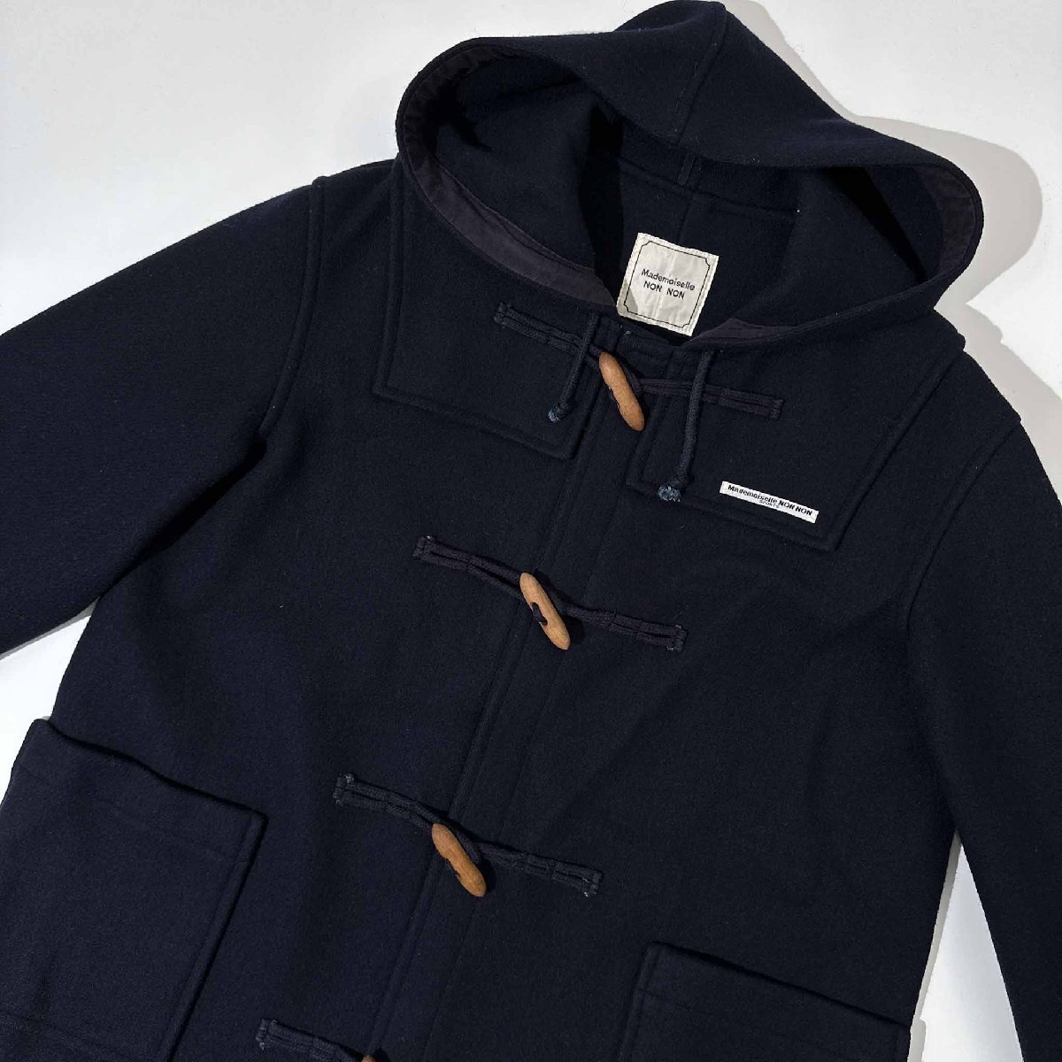 Mademoiselle NON NON マドモアゼルノンノン フード付 メルトン