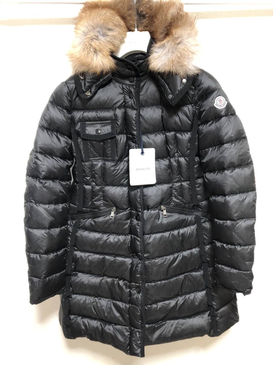 送料無料 未使用 MONCLER HERMIFUR モンクレール エルミファー ブラック 4 ダウンジャケット ダウン コート 正規(guī)品 國內(nèi)定価368500円 ①
