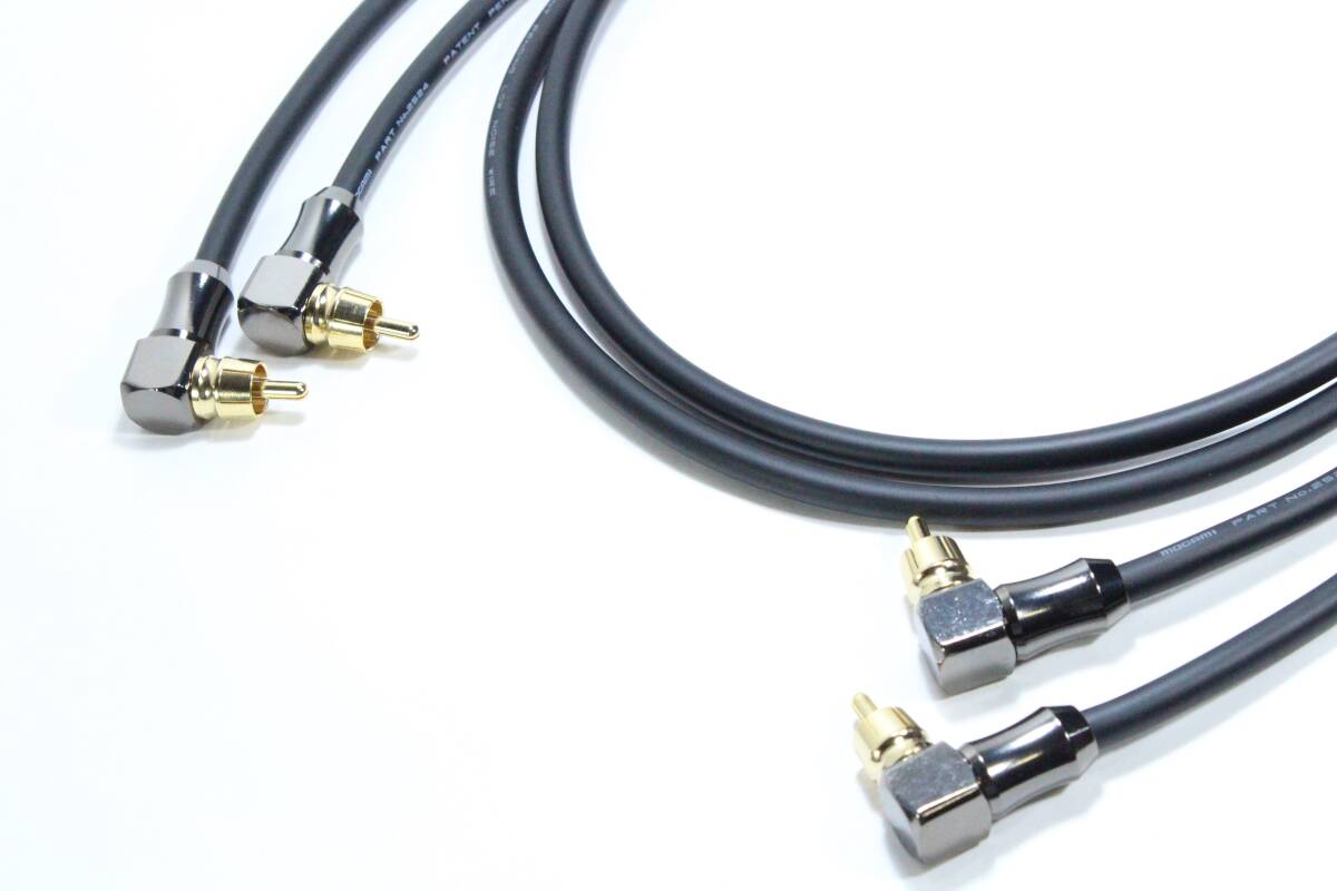 RCAケーブル MOGAMI 2524【 1.5m / RCA(L型) - RCA(L型) / ペア 】オーディオ　ライン　ステレオ　音響　モガミ