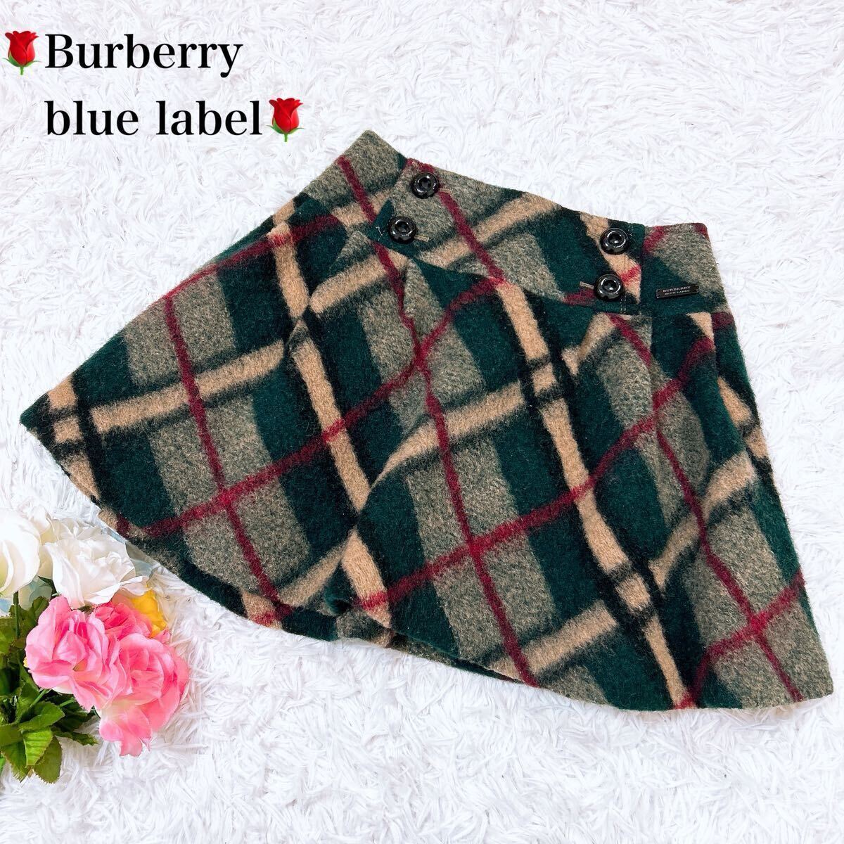 バーバリーBURBERRY BLUE LABEL ミニスカート美品 バーバリーBURBERRY BLUE LABEL ミニスカート美品