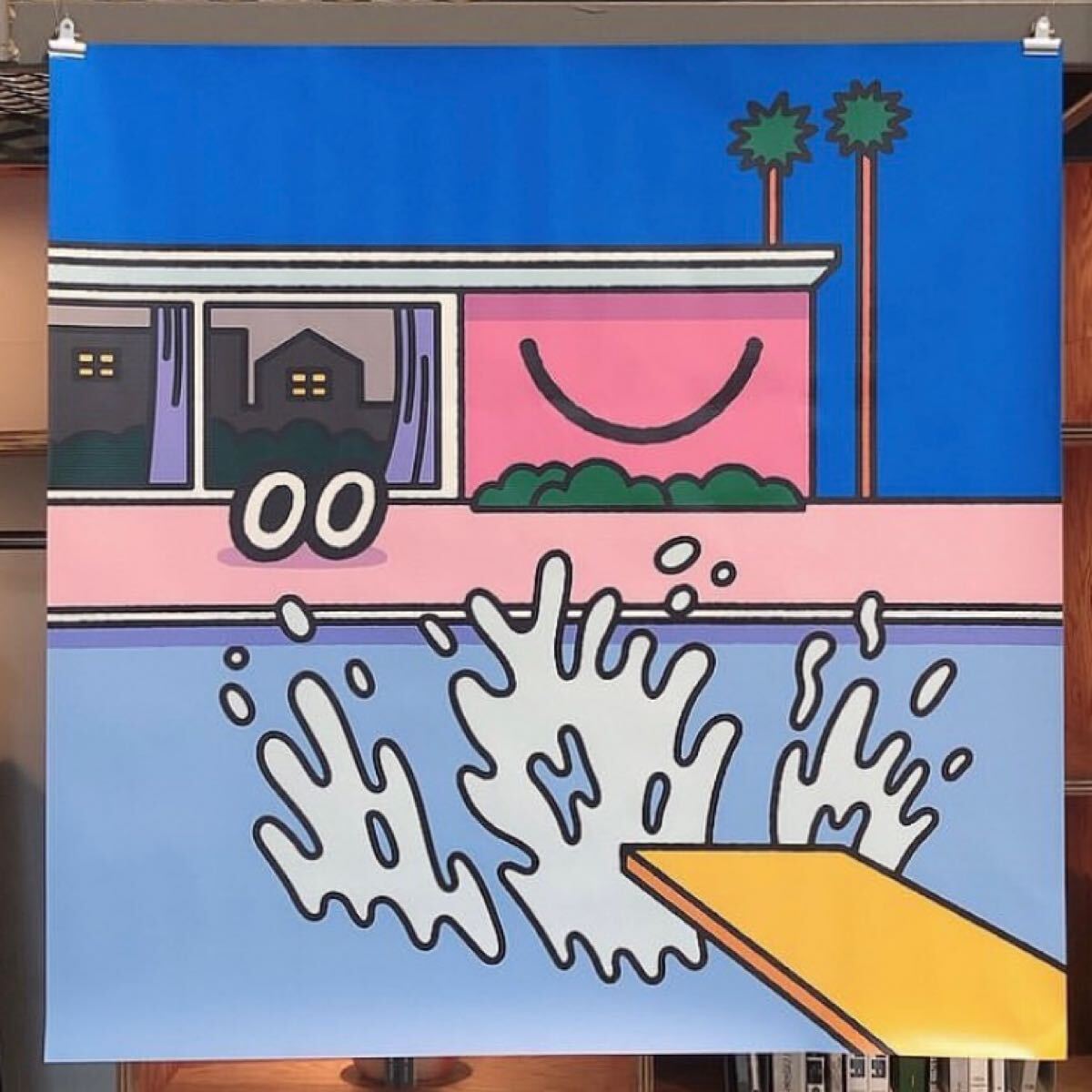 FACE OKA 「Smaller Splash」2022 タペストリー