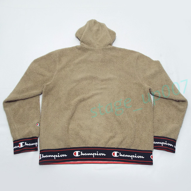 Champion(チャンピオン)/インポート ボア ハーフジップパーカー・シェルパ H/Z プルオーバーフーディ S30074/size2XL(美品)/管SHGQ_画像4