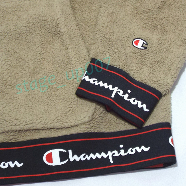 Champion(チャンピオン)/インポート ボア ハーフジップパーカー・シェルパ H/Z プルオーバーフーディ S30074/size2XL(美品)/管SHGQ_画像3