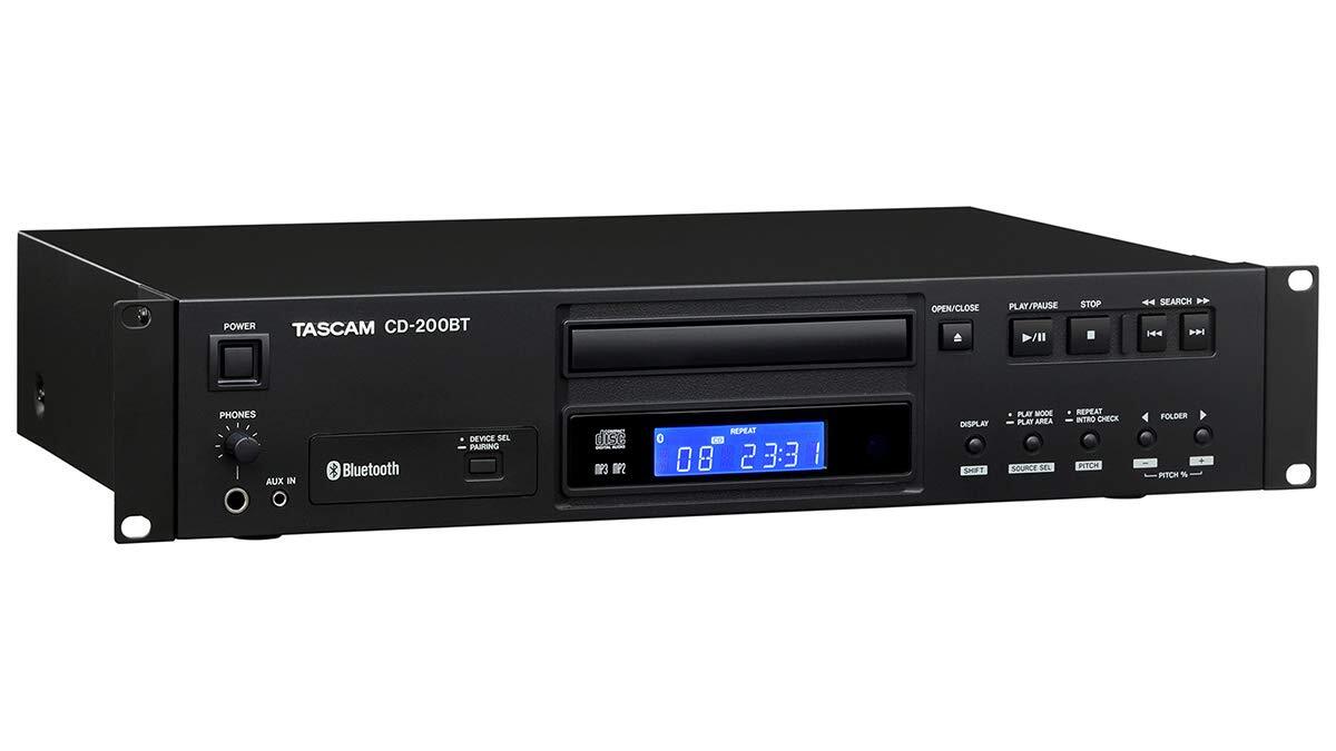 【中古】TASCAM (タスカム) CDプレーヤー CD-200BT CDプレーヤー Bluetoothレシーバー搭載