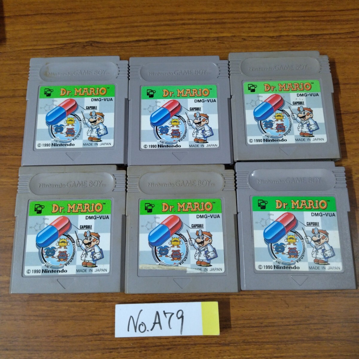 ドクターマリオ　６個セット　 ゲームボーイ GBナナリスト_画像1