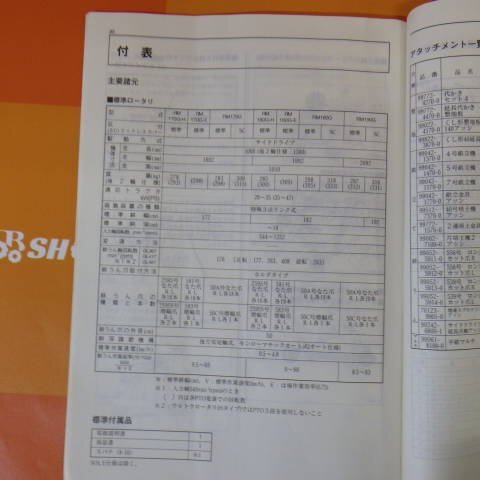  Niigata [ инструкция по эксплуатации только ] (168) Kubota роторный инструкция по эксплуатации RM серии руководство пользователя роторный б/у #N2724110954