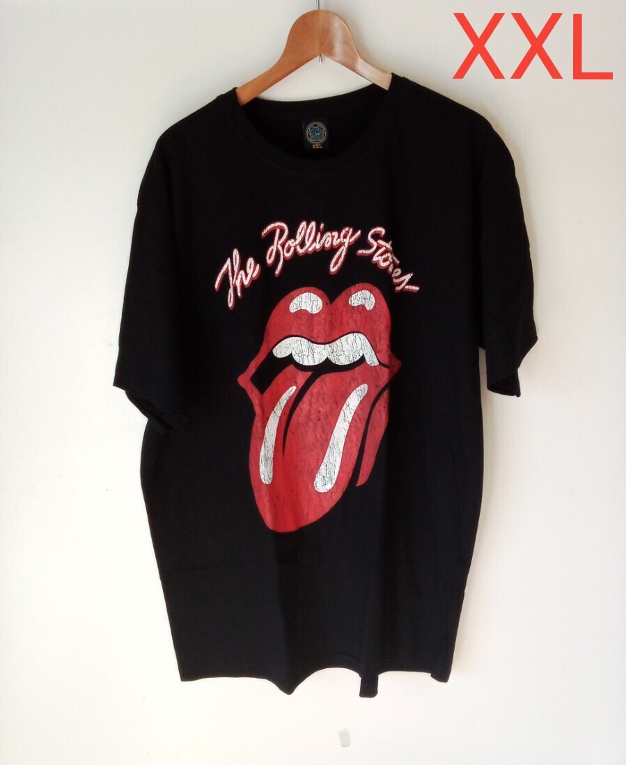 ローリング・ストーンズ リップ&タン 舌と唇 バンドTシャツ(XXL)コ54